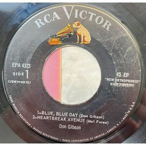 Don Gibson EP Blue Blue Day / Heartbreak Avenue 45 Country RCA Victor EPA 4323